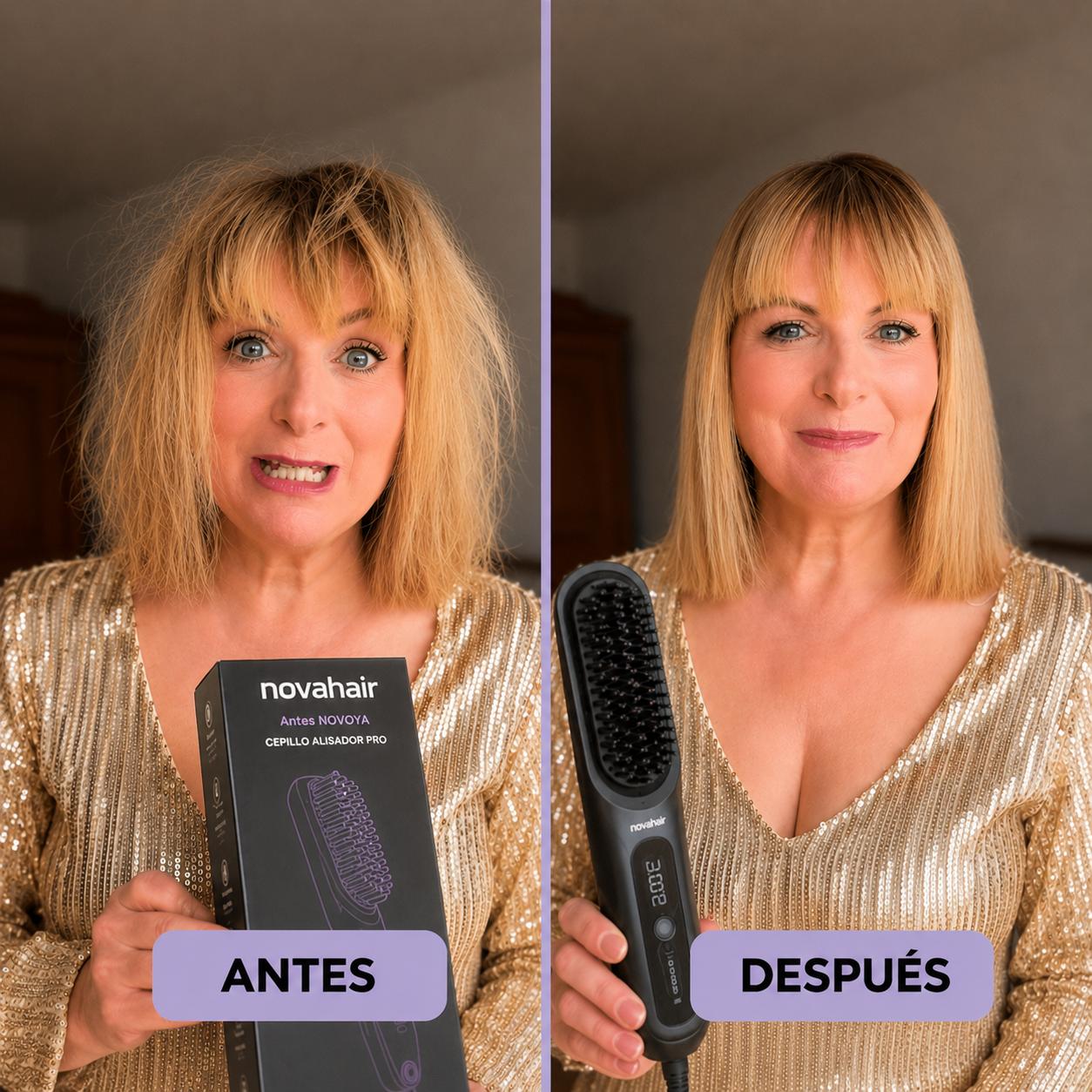 Cabello liso y peinado en menos de 5 minutos